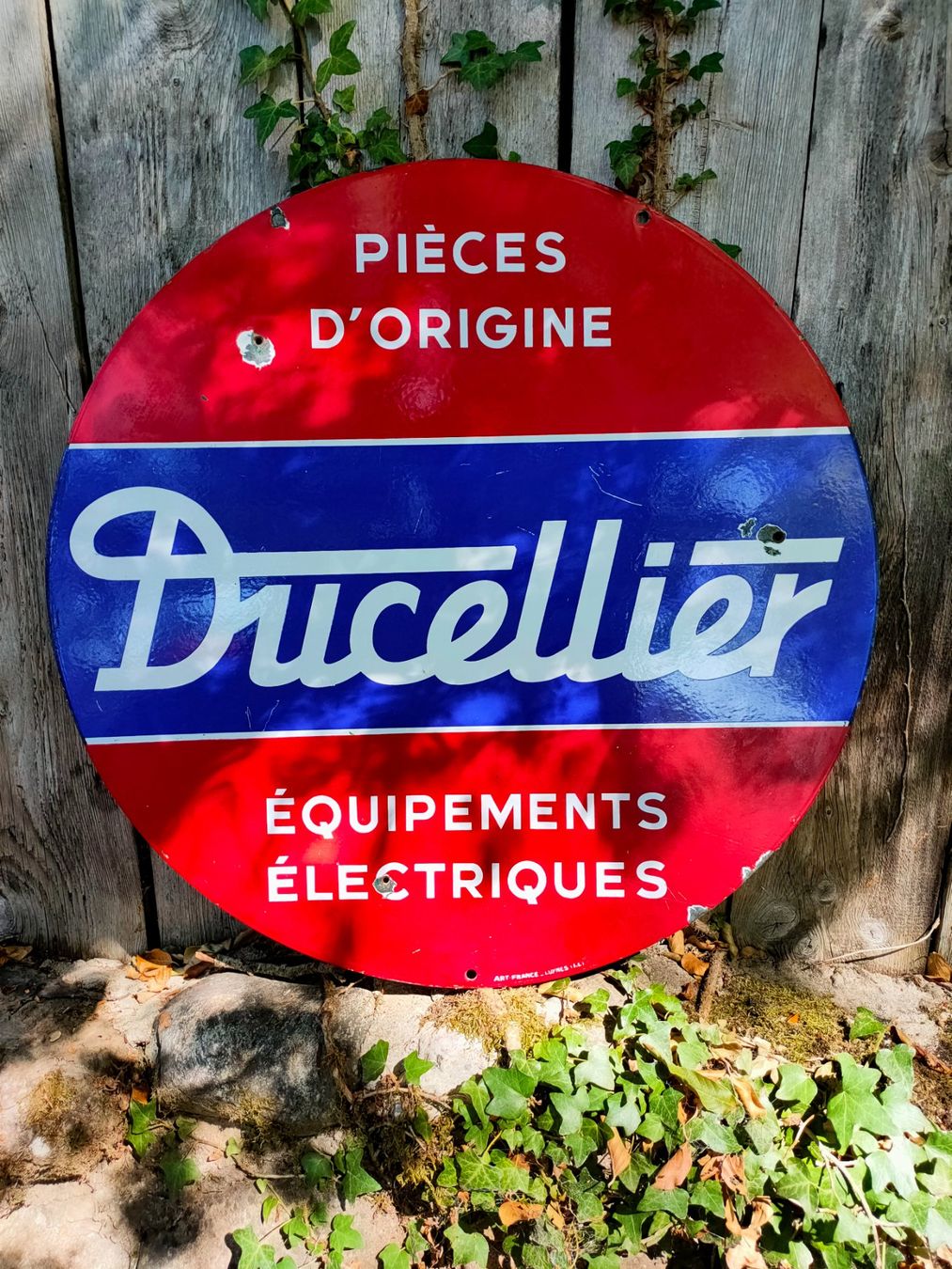 Insegne: Plaque émaillée ducellier – Usato da Bretonnières venduto da Minigab 1