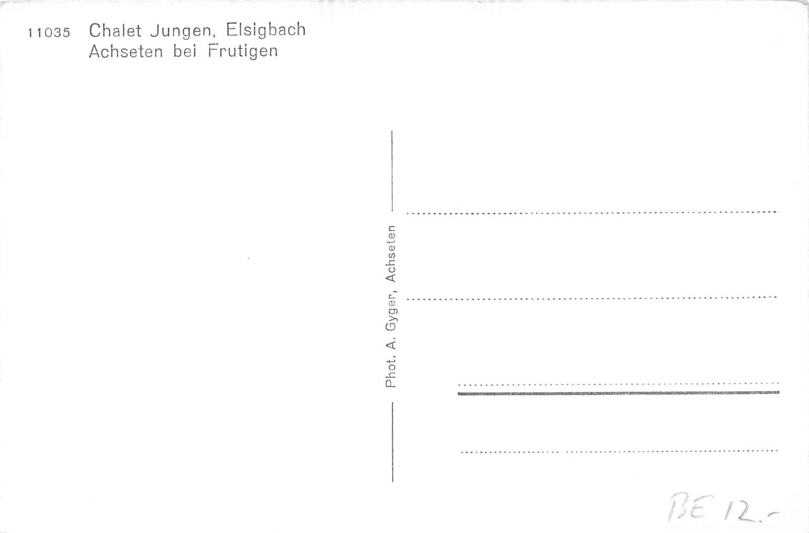 Cartes postales: Achseten Frutigen BE Elsigenalp – D'occasion à Biasca par Blenio71 1