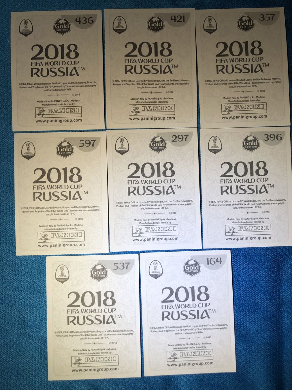 Panini Carte collezionabili: Panini WM 2018 - 8 Sticker - – Usato da Gossau SG venduto da Sammler7654 3