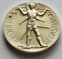 Silber Schützenmedaille SCHWYZ 1971 Schützen Medaille 1571