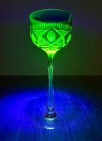 Uranglas Römer Val St. Lambert – Uranium & Cobalt Overlay