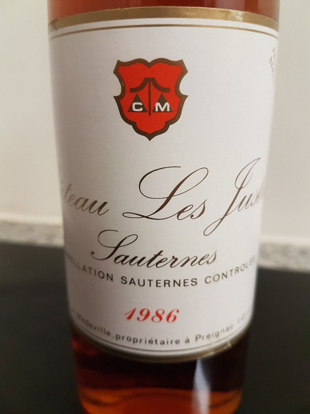 Vino: Chateau les Justices 1986  35,5 cl. – Nuovo (secondo la descrizione) da Grenchen venduto da poggione 3