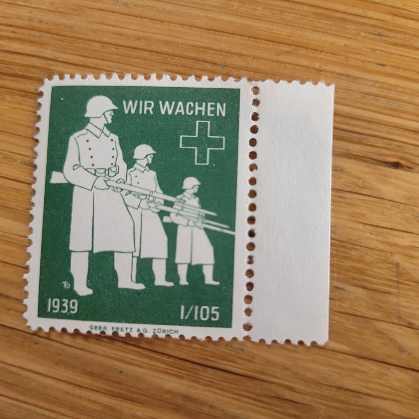 Alle Briefmarken: Soldaten Marke – Gebraucht aus Biel/Bienne von Destockweb