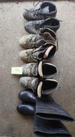 Bottes cross + chaussures de marche + cuissardes (lot)