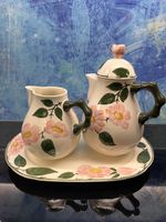 Villeroy Boch Wildrose Geschirr Kaffeekanne Platte Rahmkrug