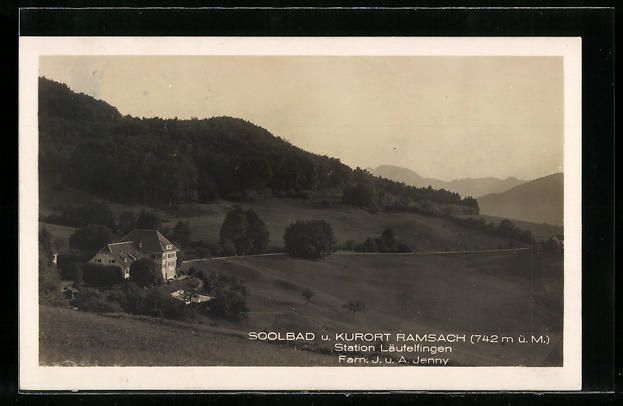 Cartoline postali: Ramsach, Ansicht Station Läufelfingen – Usato da Berlin venduto da bartko-reher