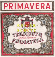Etikette (gross) - Vino Vermouth "Primavera" /bd