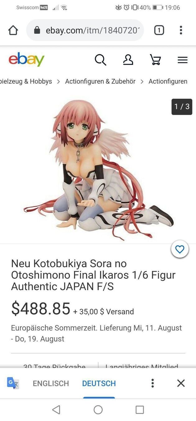 Figuren: ANIME - Ikaros - Sora no Otoshimono – Gebraucht aus Kümmertshausen von Deddy_1991 2