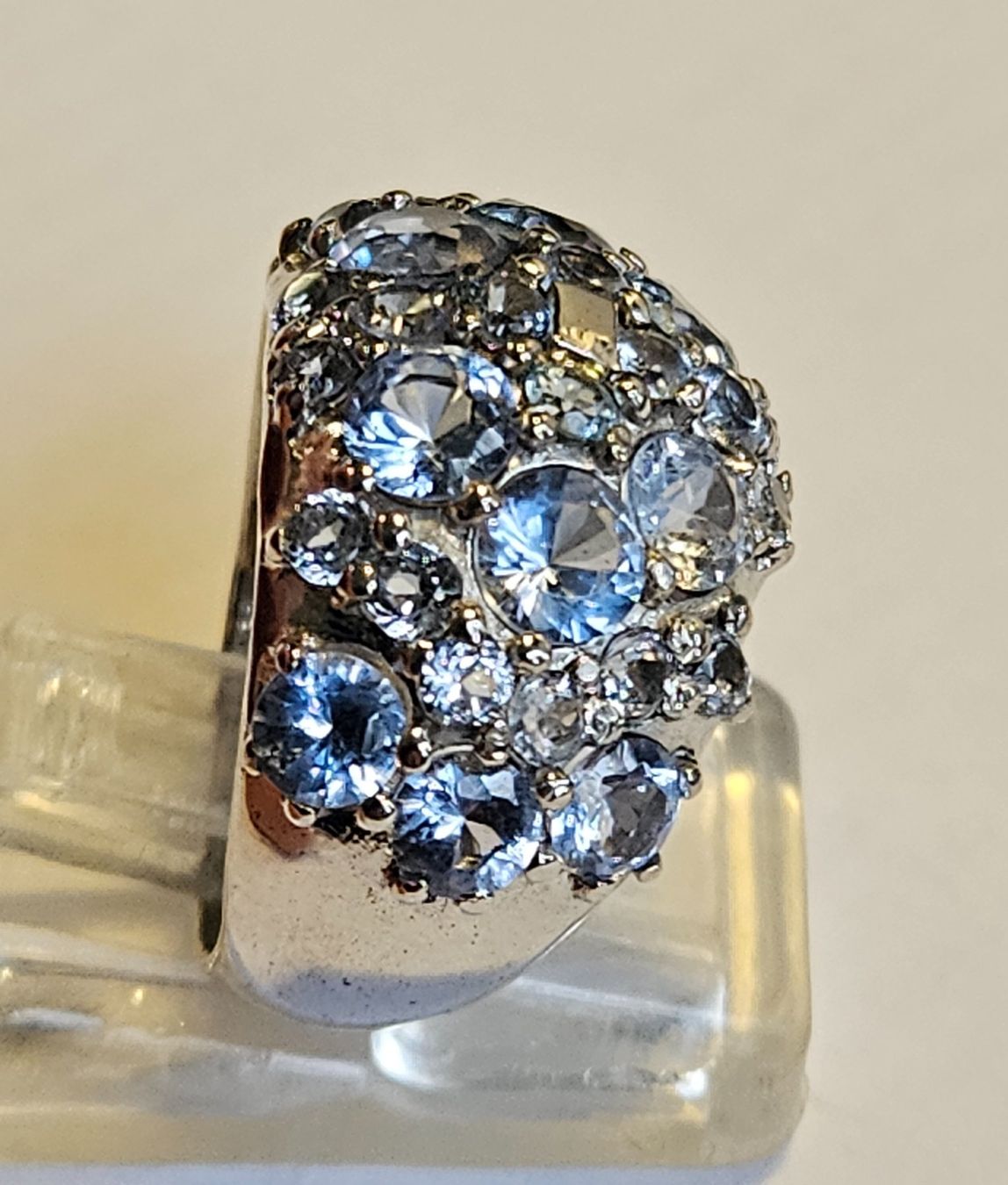 Ringe: Ring Silber mit blauen Topas EdelSteinen Grösse 52 – Neu (gemäss Beschreibung) aus Zürich von adriben 7