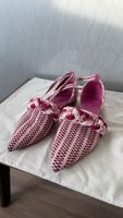 Antolina Woven Pointed Toe Ballerinas, Size 40