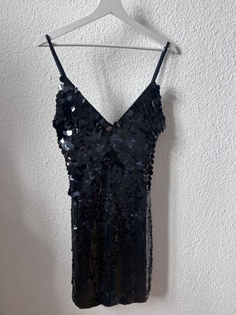 Vintage Eletra Casadei Pailletten-Kleid Seide Gr.36 (51)