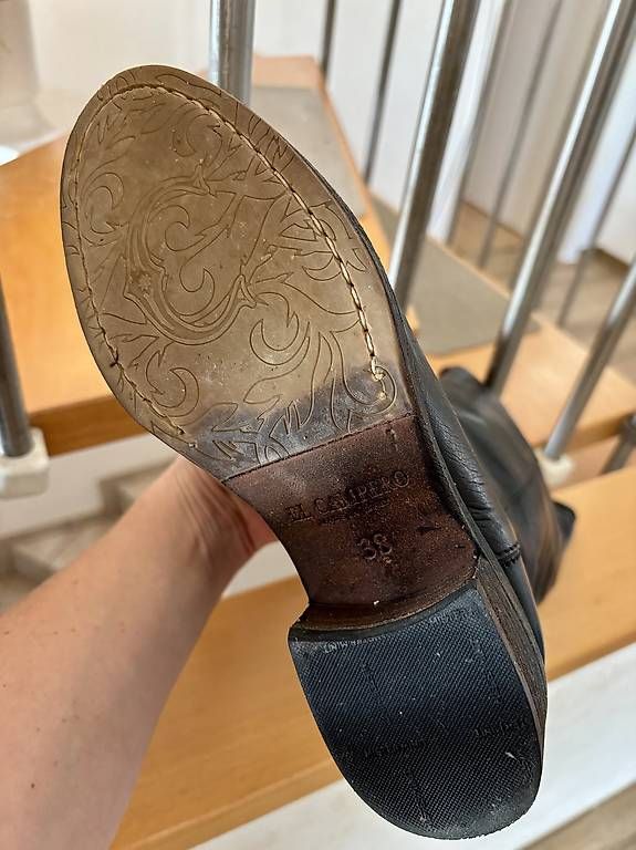 Scarpe da donna: Bottes cuir noir El Campero 38 – Usato da Perroy venduto da barballalla 3