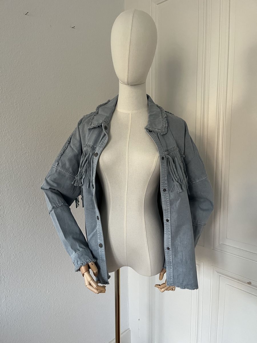 Zara Giacche: Zara denim style jacket with fringes, size S, never worn – Nuovo (secondo la descrizione) da Mies venduto da nic_yk5d 4