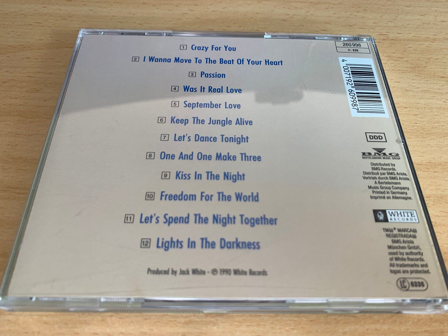CD: David Hasselhoff – Crazy For You – Usato da Rikon im Tösstal venduto da Alpenmutz 1