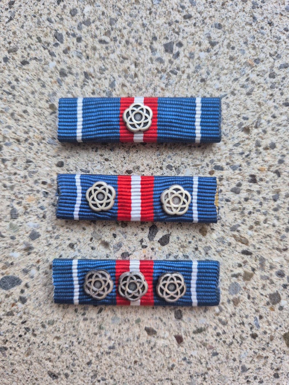 Schweizer Armee Placchette & Badge: *** Diensttage Ribbon Set Silber *** – Usato da Riedholz venduto da fr_sIruP