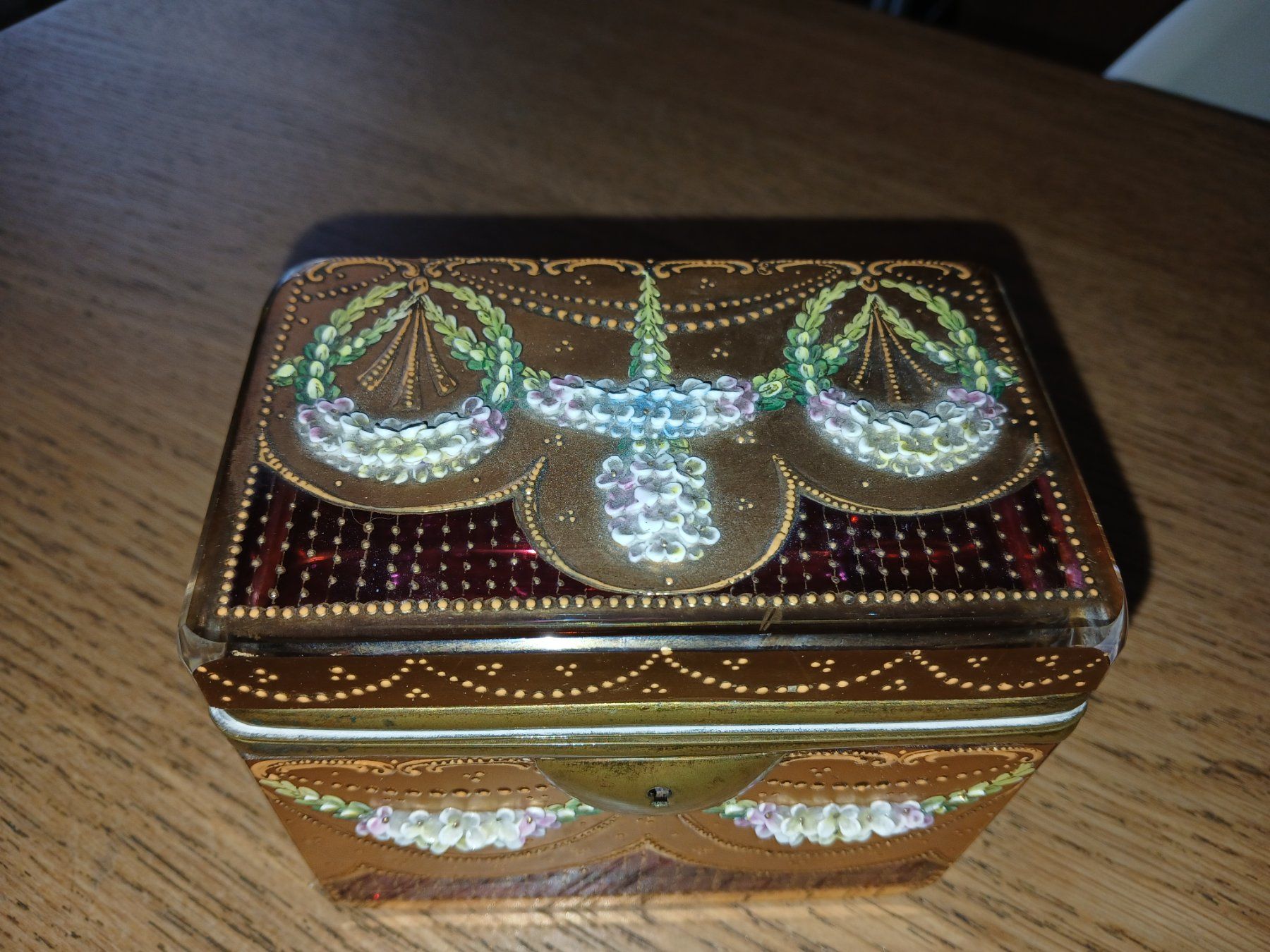 Coffrets à bijoux: Glasdose Schatulle – D'occasion à Aarburg par Emelie 1