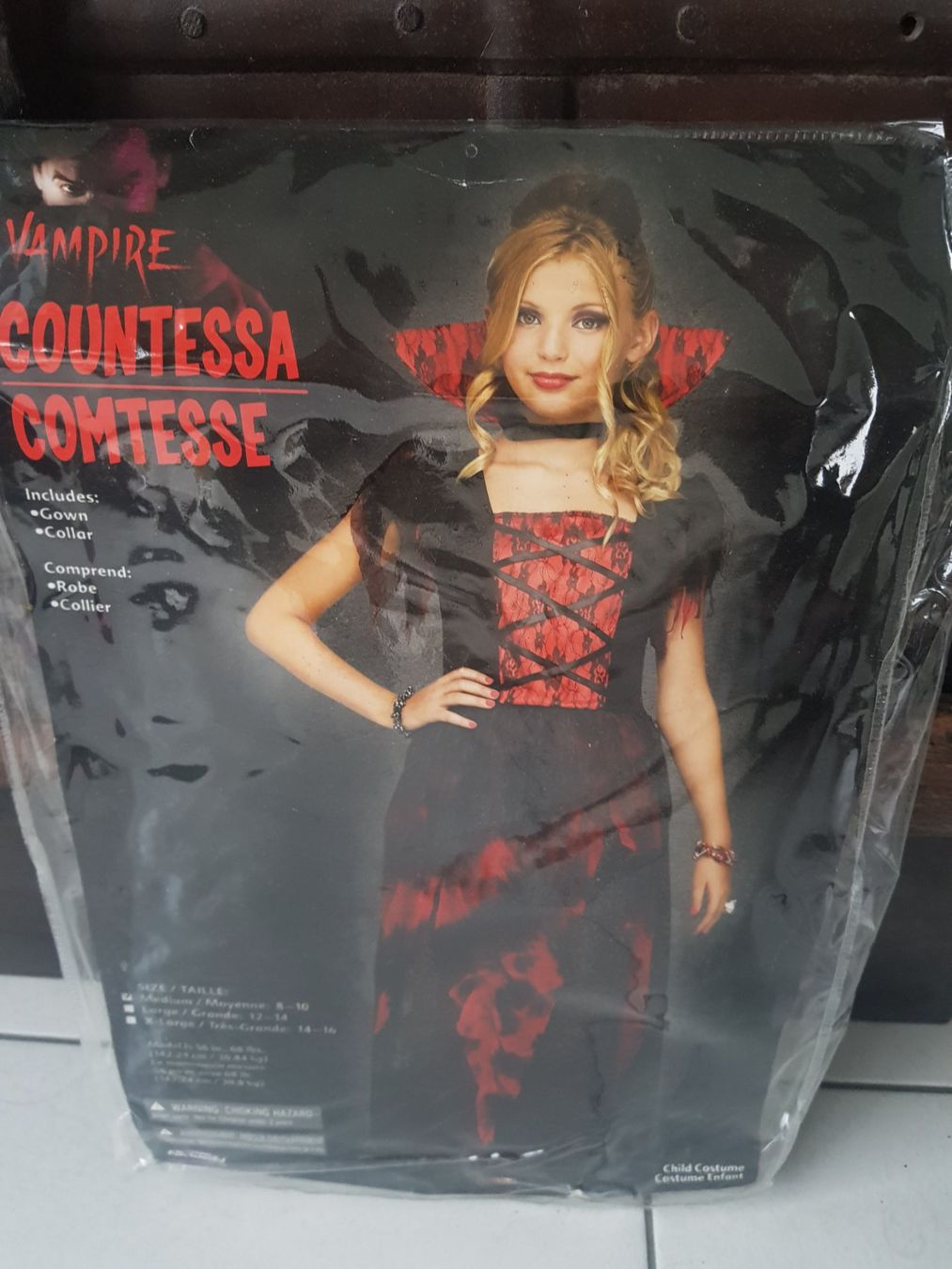 Costumi: MÄDCHEN VAMPIRKLEID 8- 10J./ FASNACHT / HALLOWEEN – Usato da Root venduto da LifestyleAccessoires