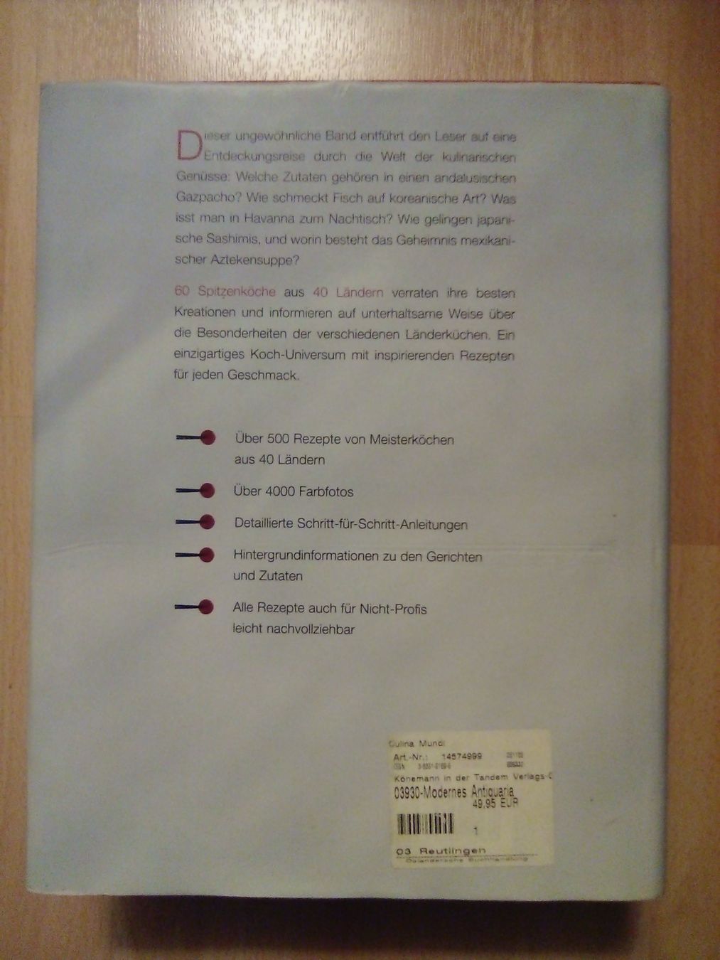 Libri: Culina Mundi Kochbuch – Usato da Winterthur venduto da Colonica 1