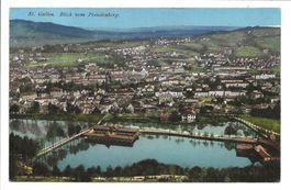 St. Gallen - 3 Weihern - Frauen-und Männer-Weiher - 1910