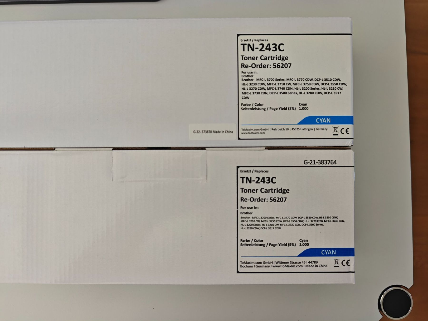 Brother Cartucce per stampanti & toner: 2 Druckerpatronen TN-243C Cyan – Nuovo e nell'imballaggio originale da Dürrenäsch venduto da ReuKos 1