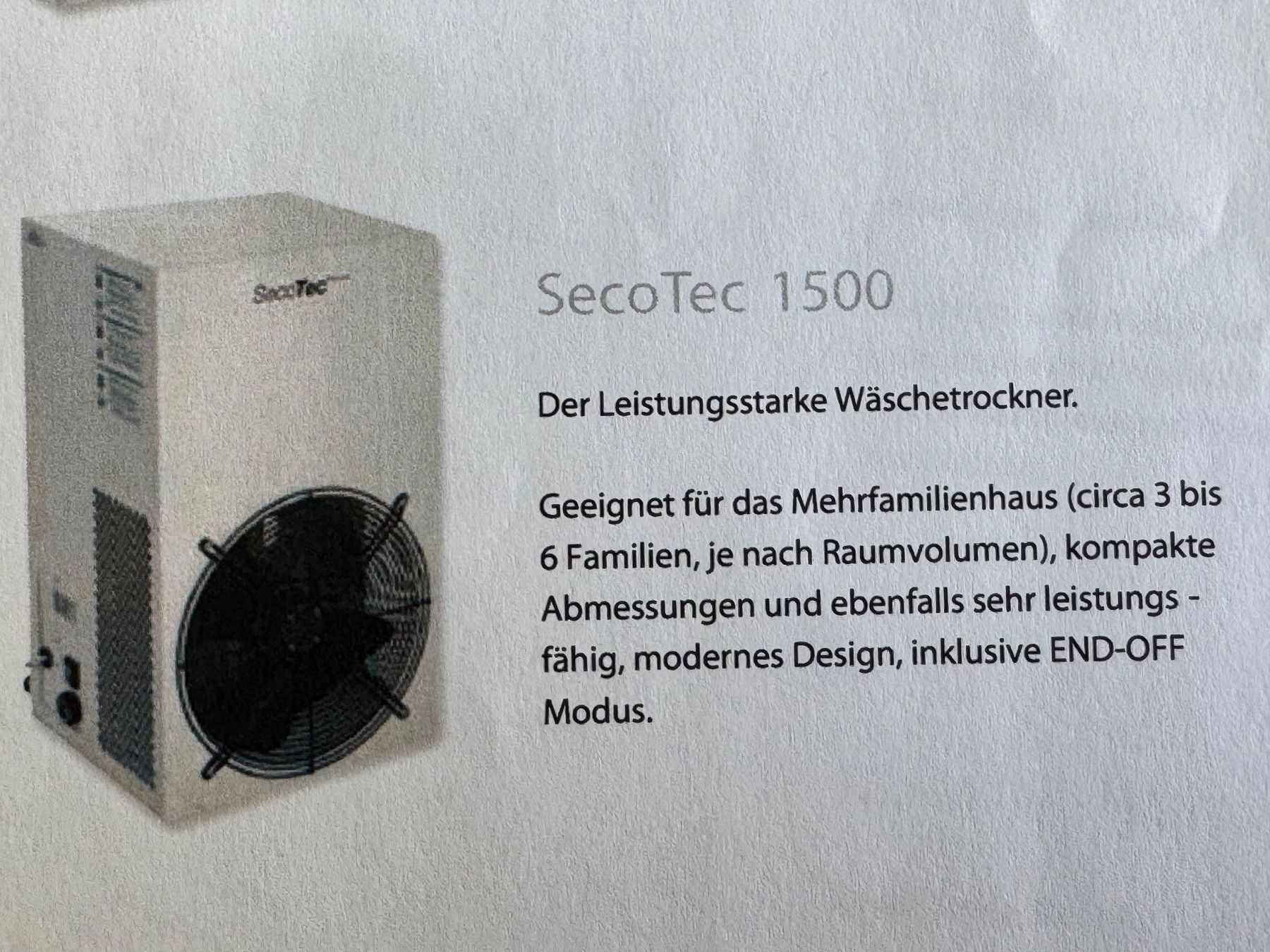 Secomat Luftentfeuchter: Wäschetrockner Secotec 1500 – Gebraucht aus Oberburg von lajoe 5