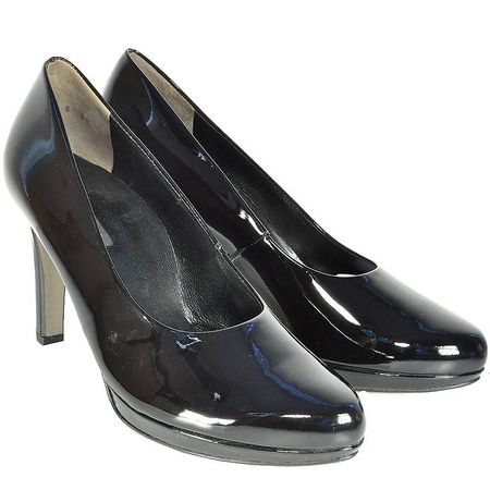 Paul Green, Pumps, Lackleder schwarz, Gr. 38