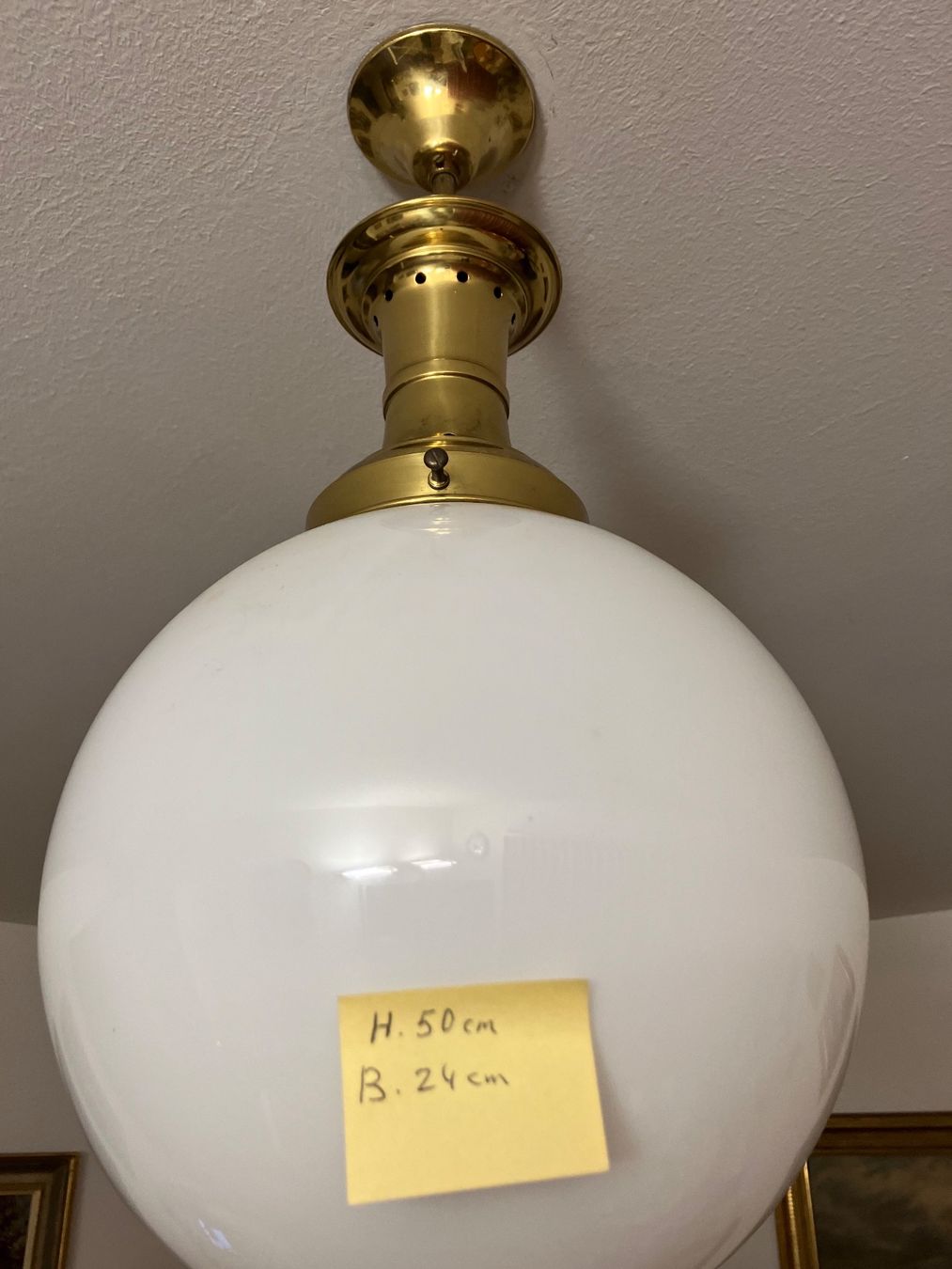 Kronleuchter & Deckenlampen: Opalin Deckenlampe Top Zustand H.50cm – Gebraucht aus Zürich von otomado 9