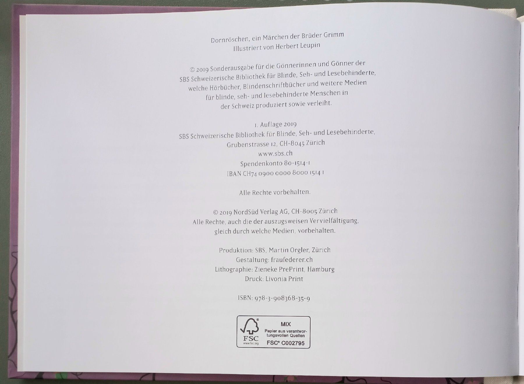 Libri: Buch - Dornröschen - Gebrüder Grimm – Usato da Niederuzwil venduto da lubimaja 1