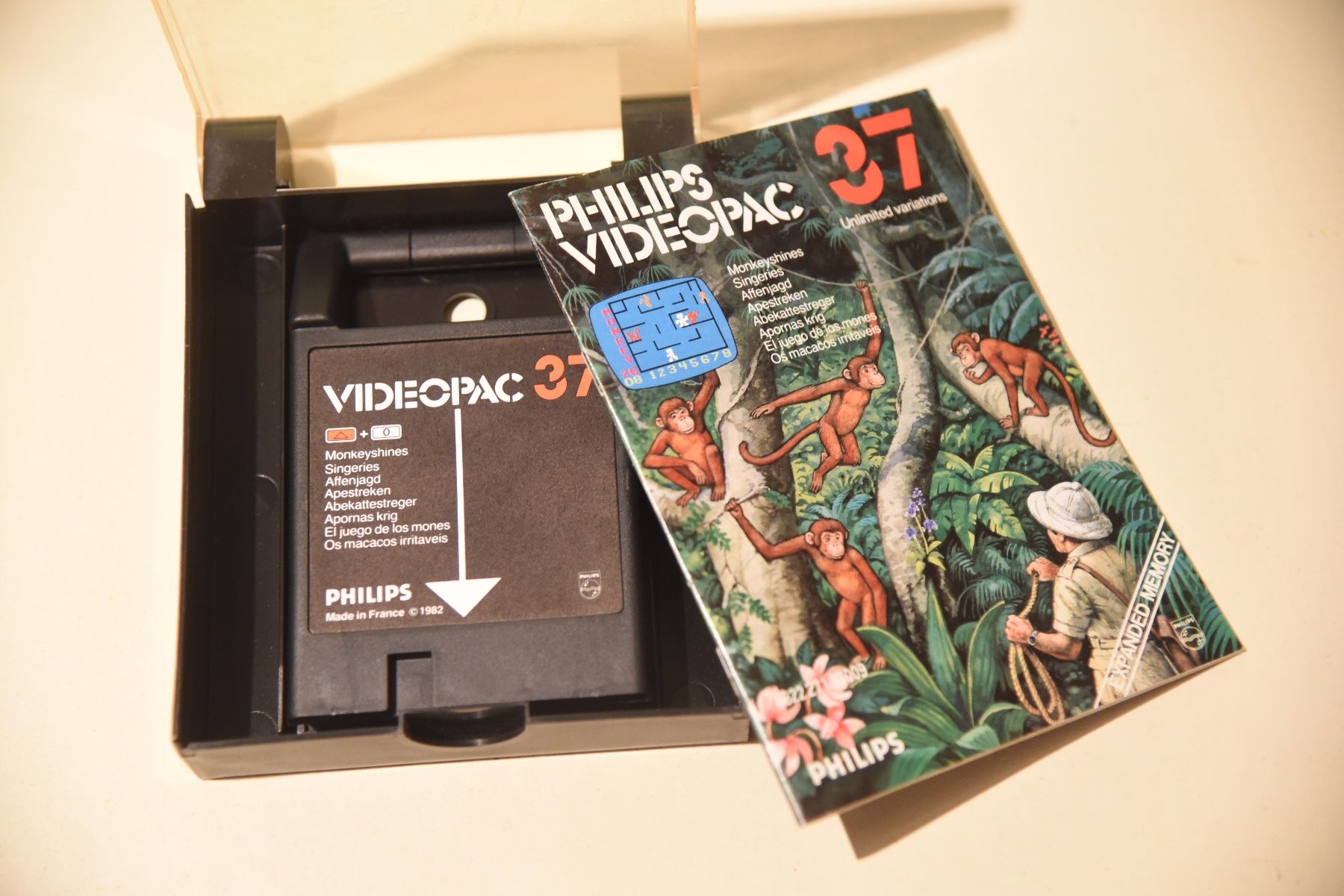Giochi: Philips Videopac 37 Affenjagd (CIB) – Usato da Frenkendorf venduto da gelbeZinnie 2