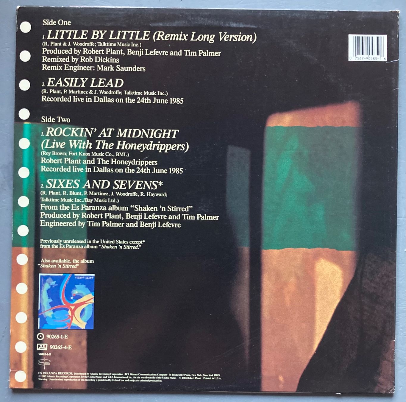 Dischi in vinile: ROBERT PLANT / LED ZEPPELIN - LITTLE BY LITTLE – Usato da Poliez-Pittet venduto da Newtown-Records 1