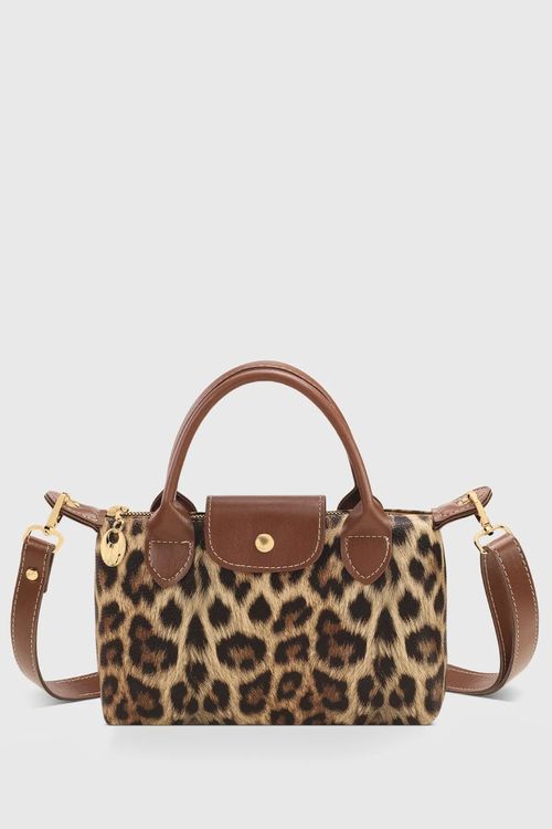 Make-up-Tasche Mit Reißverschluss – Leopardenmuster & Regenbogenfarben, Ca. 19 X 25 Cm