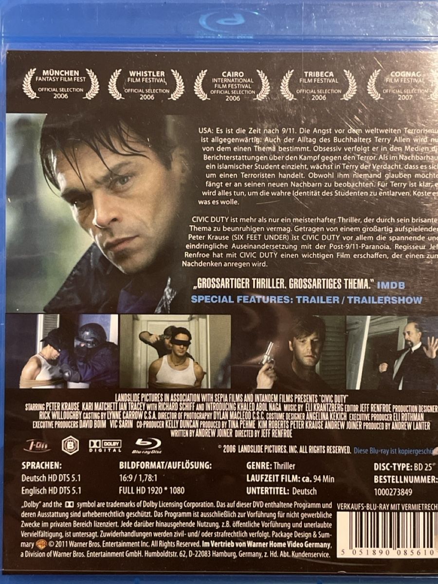 Tutti i DVDs: Civic Duty (2006) – Usato da Waldenburg venduto da Gonzo8 1