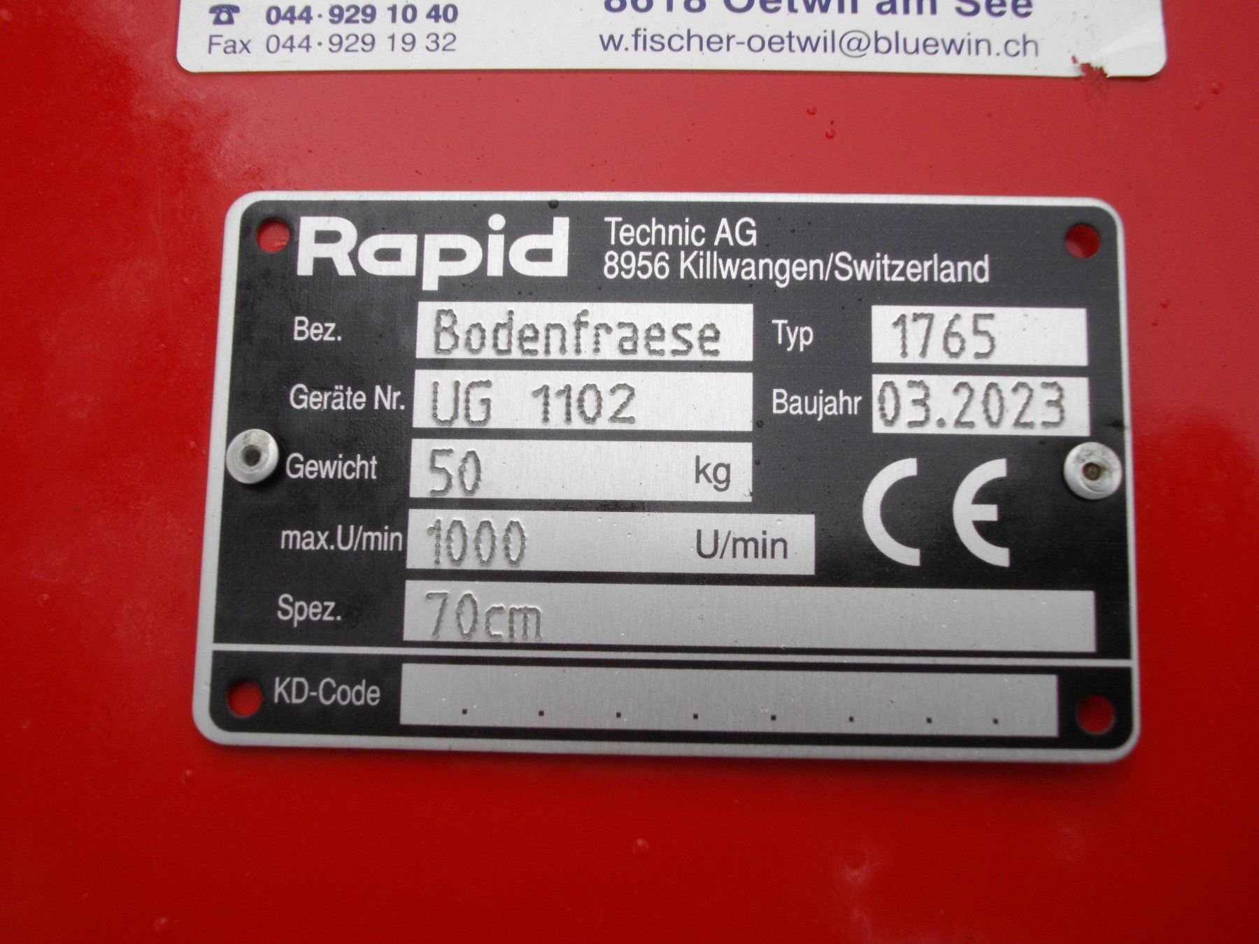 Rapid Tutte le macchine: Rapid Mondo mit Bodenfräse – Usato da Oetwil am See venduto da Luna519 5