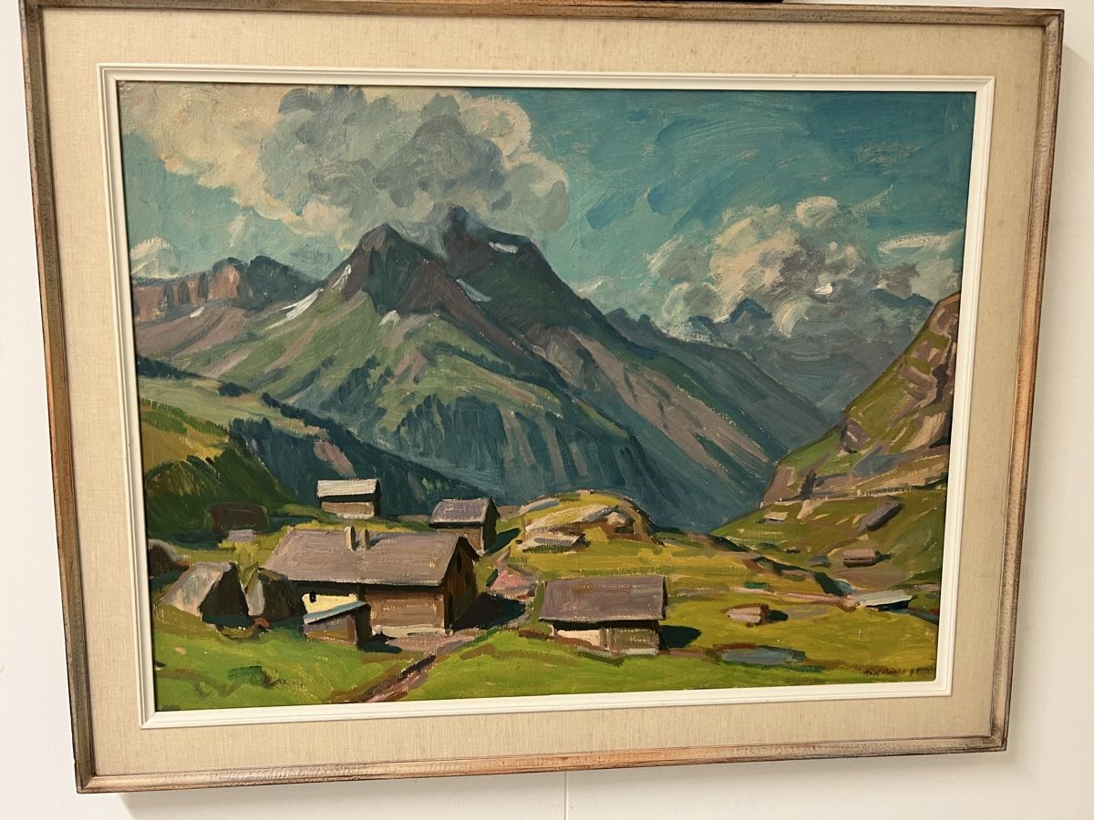 Dipinti: karl Bürkli Gemälde Landschaft 79 – Usato da Hombrechtikon venduto da vespa1954