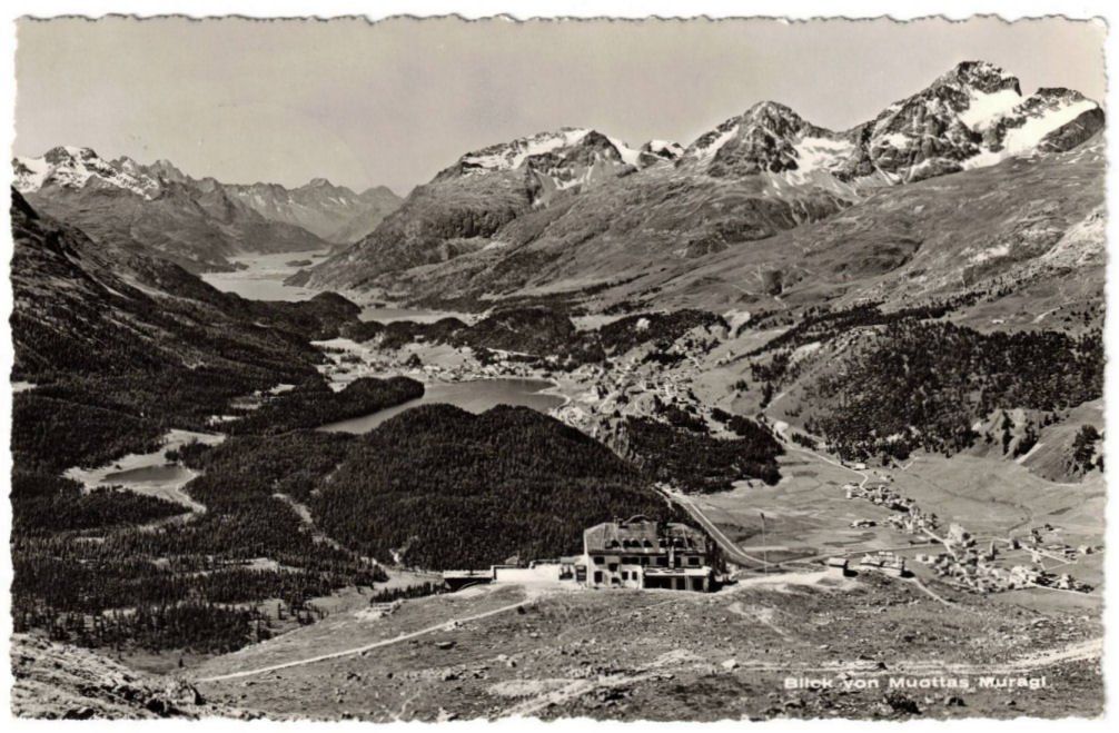 Cartoline postali: St. Moritz - Standseilbahn Muottas Muragl Bergstation – Usato da Binningen venduto da Mountainrider