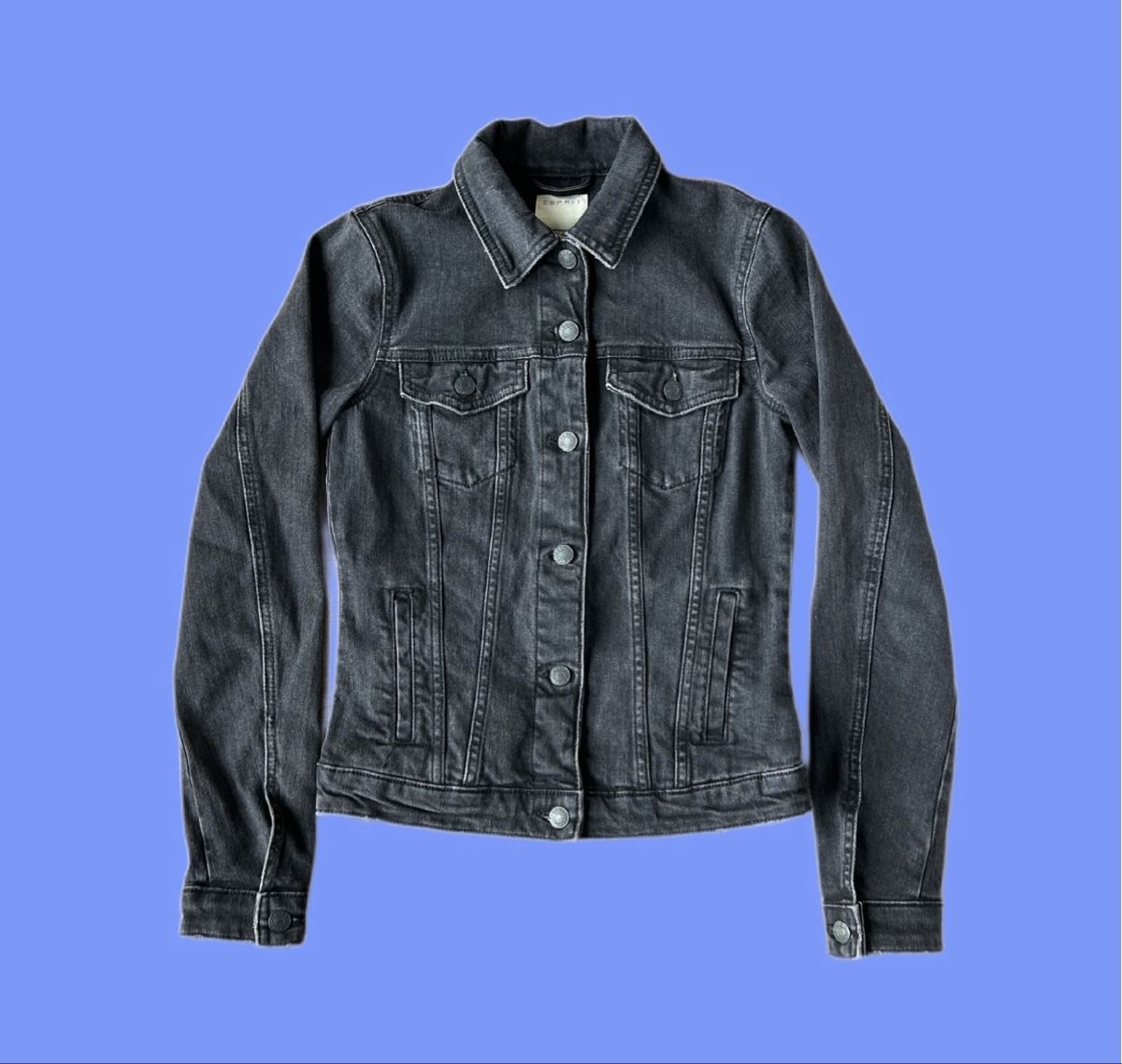 Esprit Giacche: Black Stylish Esprit Denim Jacket – Usato da brent venduto da fukusapes