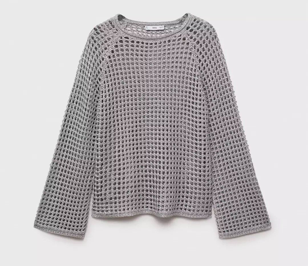 Mango Pullover & Sweatshirts: Mango Netzpullover NEU Silber + Netzpullover braun gratis S – Neu (gemäss Beschreibung) aus Wettingen von Mahariko 3