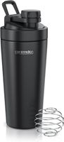 Protein Shaker Edelstahl 750 ml BPA-frei Mixkugel Neu