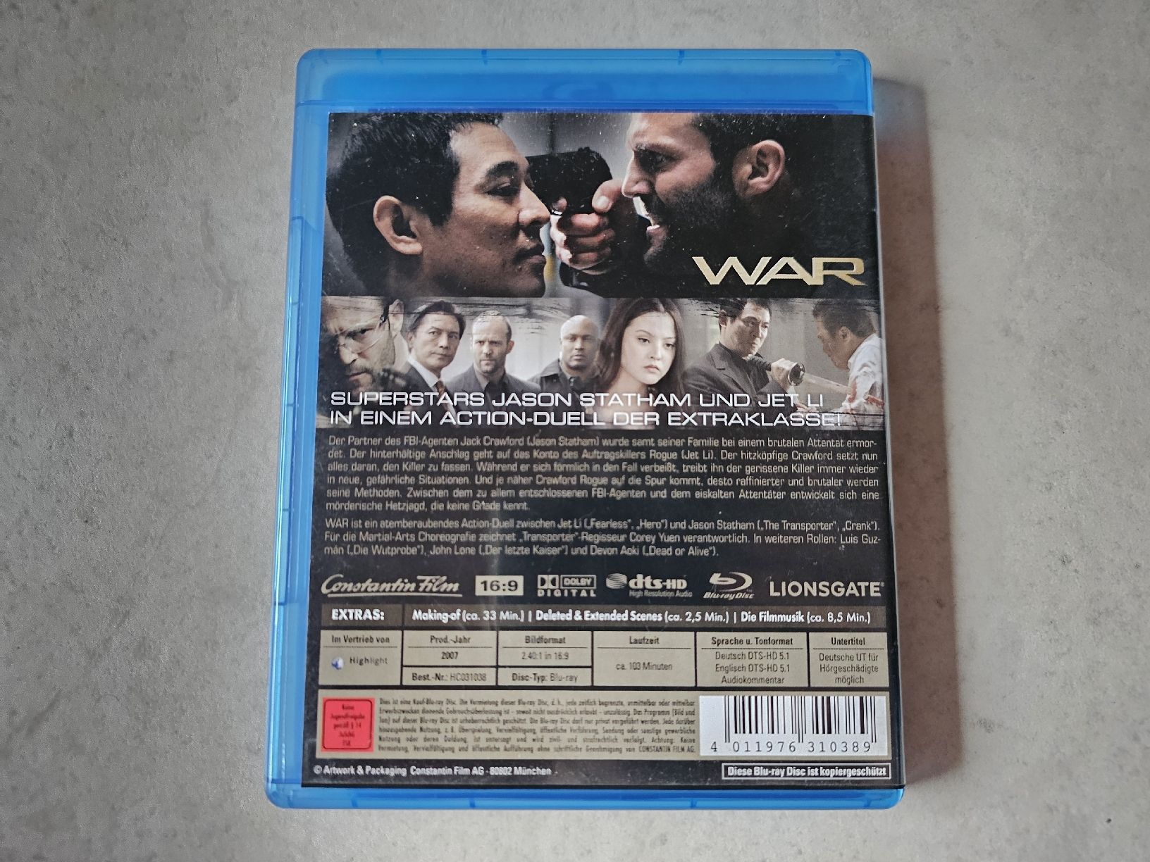 Tutti i DVDs: War  /  Bluray – Usato da Schneisingen venduto da backstore24 1