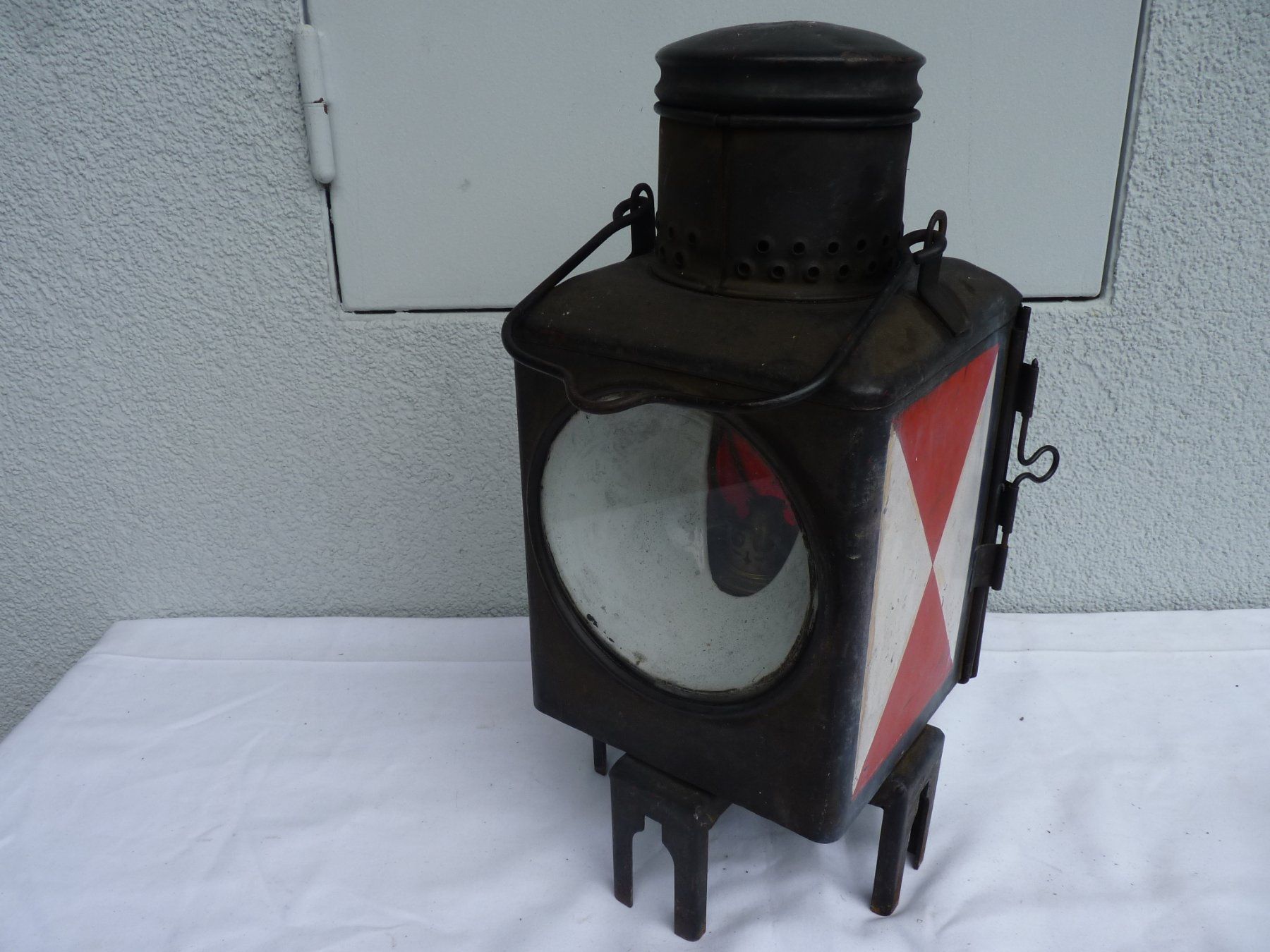 Lampade: Antike Schiffslaterne Petrol – Usato da Küsnacht ZH venduto da zoliboli01