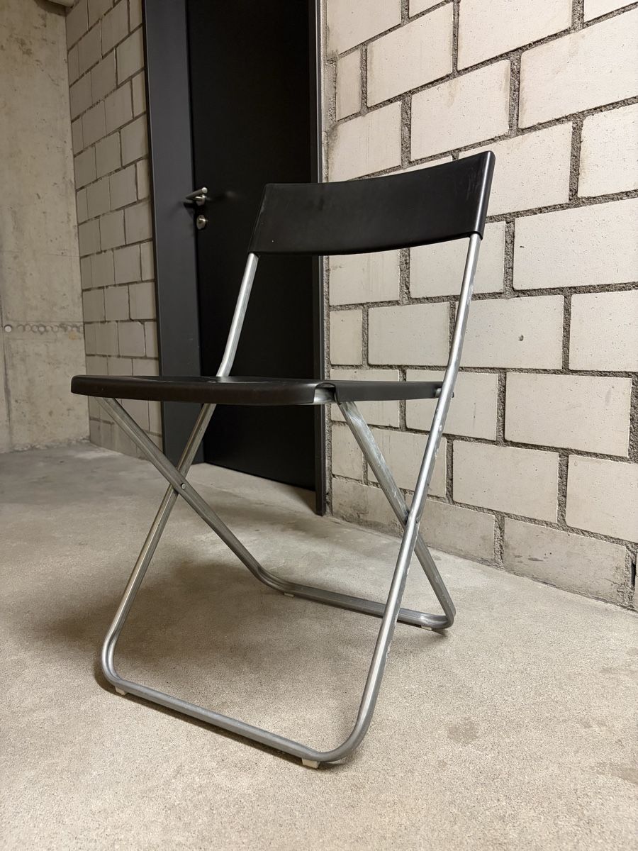 Ikea Sedie: 6 Folding Chair Metal Black Used – Usato da Oberrieden venduto da mat_cln7