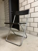 6 Folding Chair Metal Black Used
