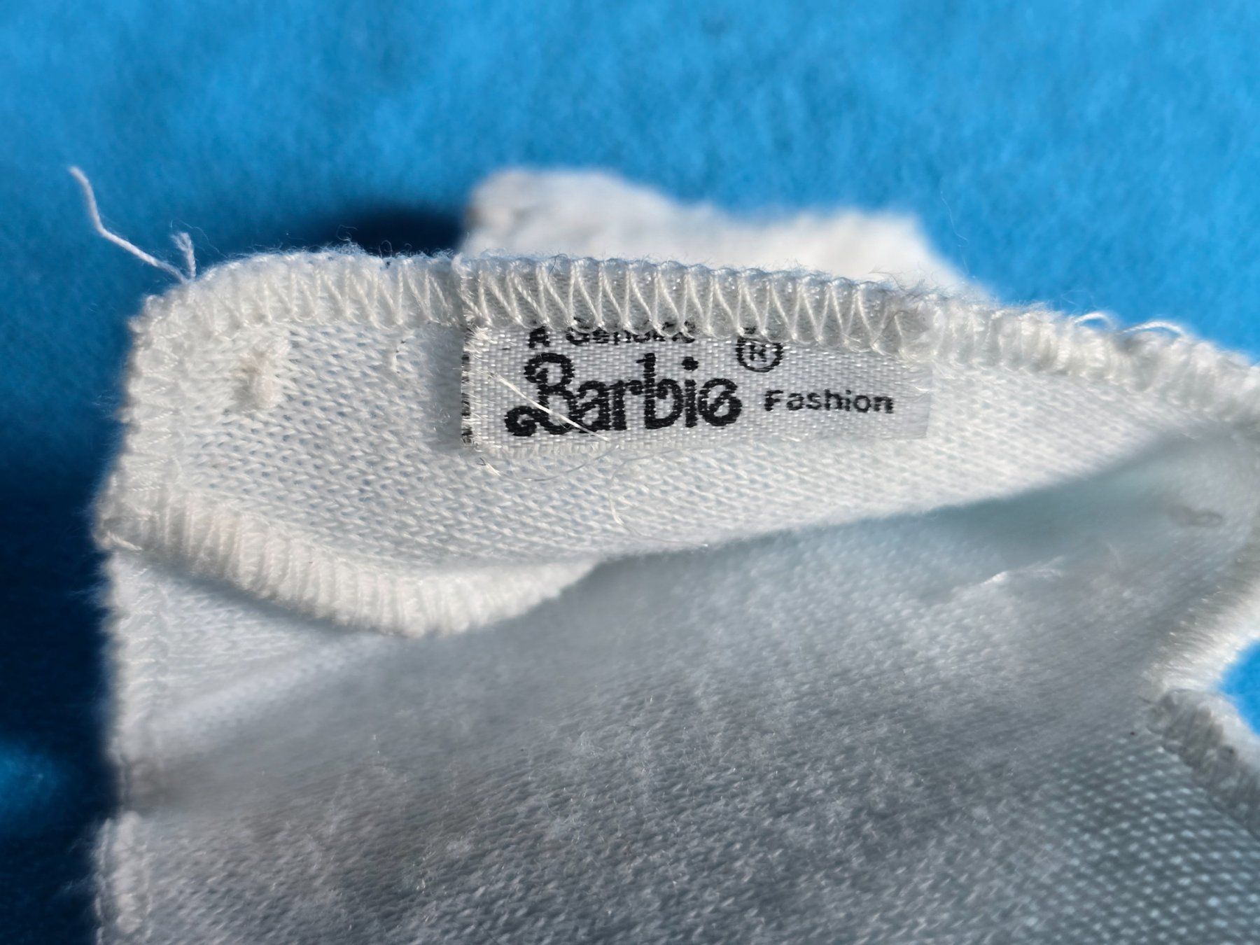Bambole: Haut blanc pour poupée Barbie avec perles – Usato da versoix venduto da moonkey02 4