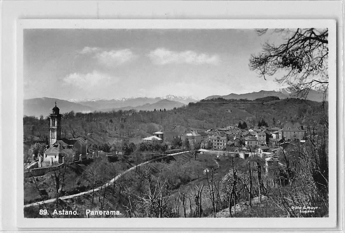 Cartoline postali: ASTANO Panorama 1934 – Usato da Lufingen venduto da Rac0