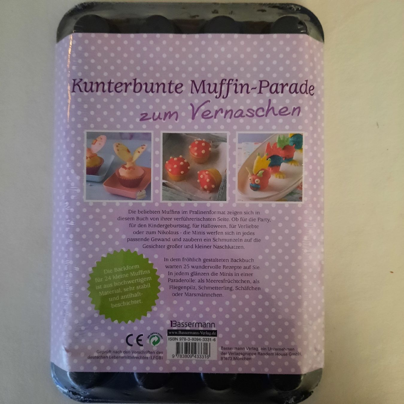 Teglie da forno: Mini Muffinform mit Rezeptbuch "Freche Mini-Muffins" Neu. – Nuovo e nell'imballaggio originale da olten venduto da Laterne50 1
