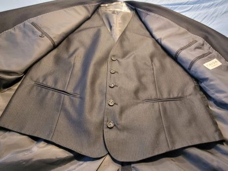 Top! Schicker HERREN-ANZUG Blazer+Gilet CANDA Gr.50 NEU/OVP