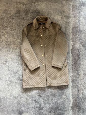 Zara Basic Quilted Coat - Size S