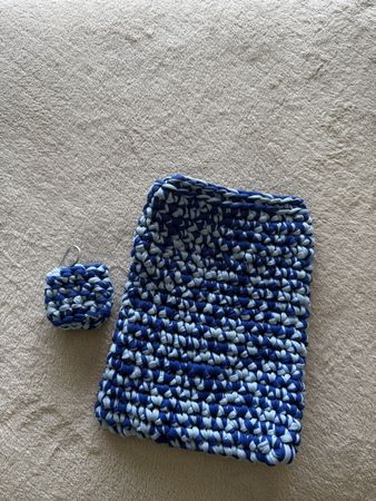Pochette tablet en crochet