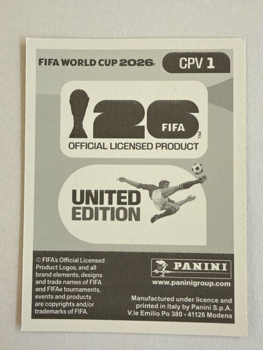Panini Carte collezionabili: FIFA WM 2026 CPV 1 – Nuovo (secondo la descrizione) da Stäfa venduto da eko_lkv8 1