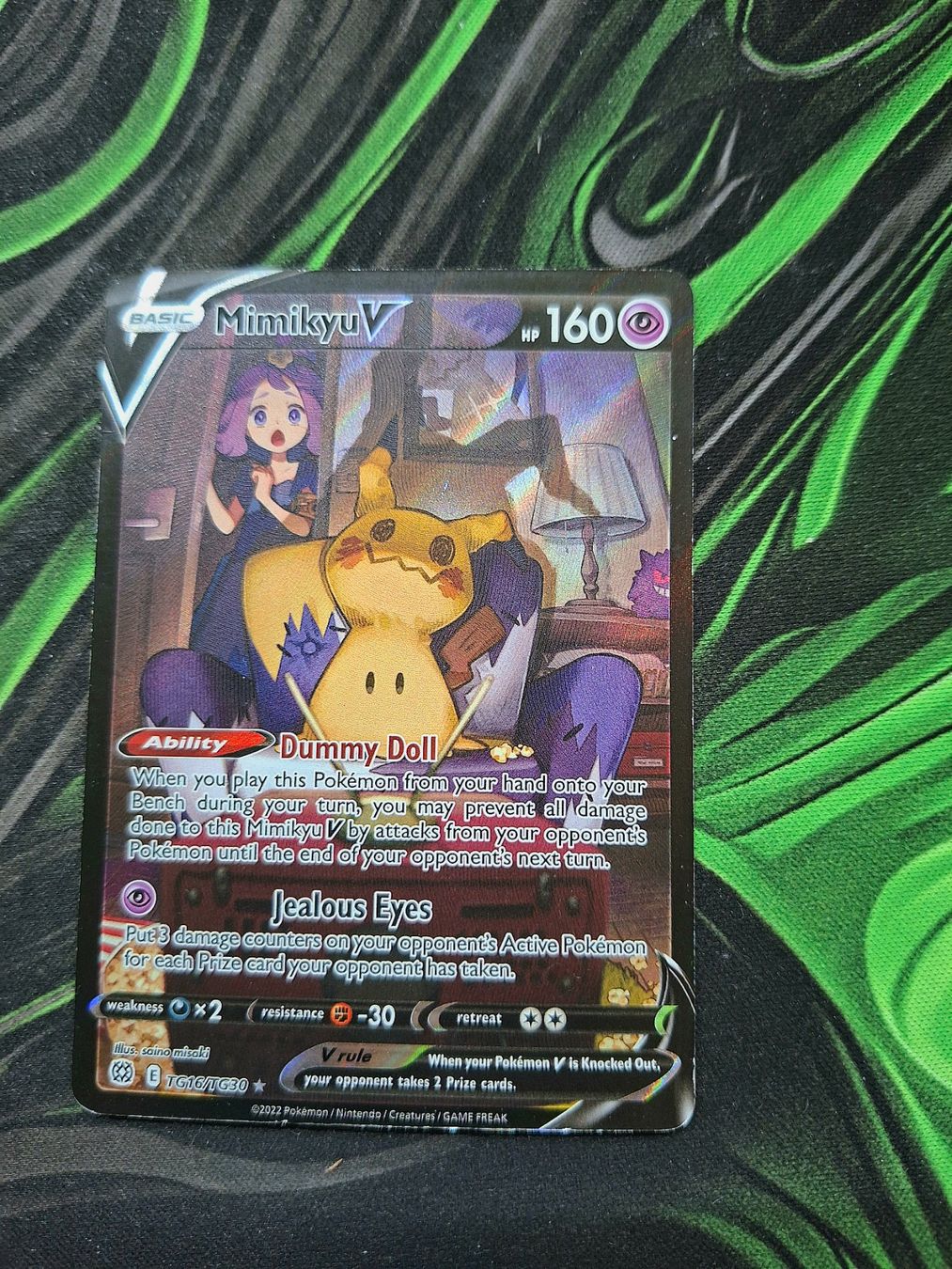 Pokémon Carte collezionabili: Mimikyu holo fullart texture pattern – Nuovo (secondo la descrizione) da Hombrechtikon venduto da cri_97xr